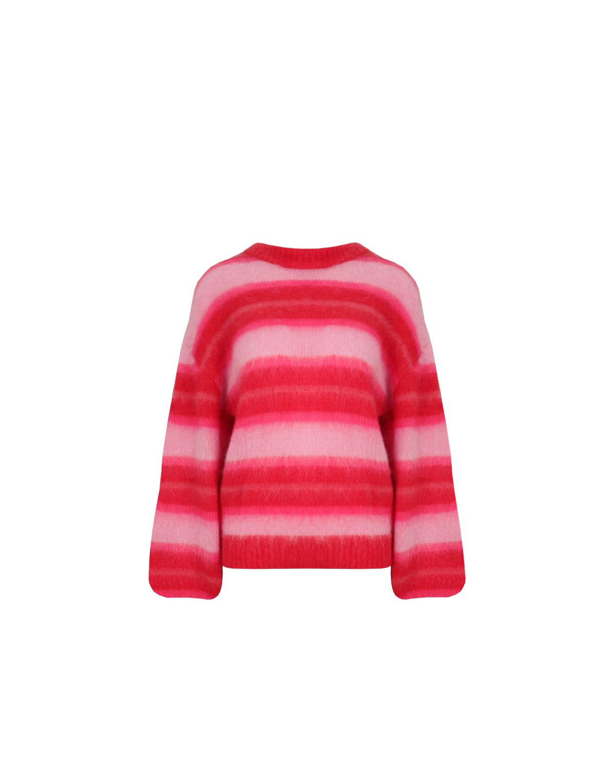 JOSIE SWEATER PINK RED STRIPE