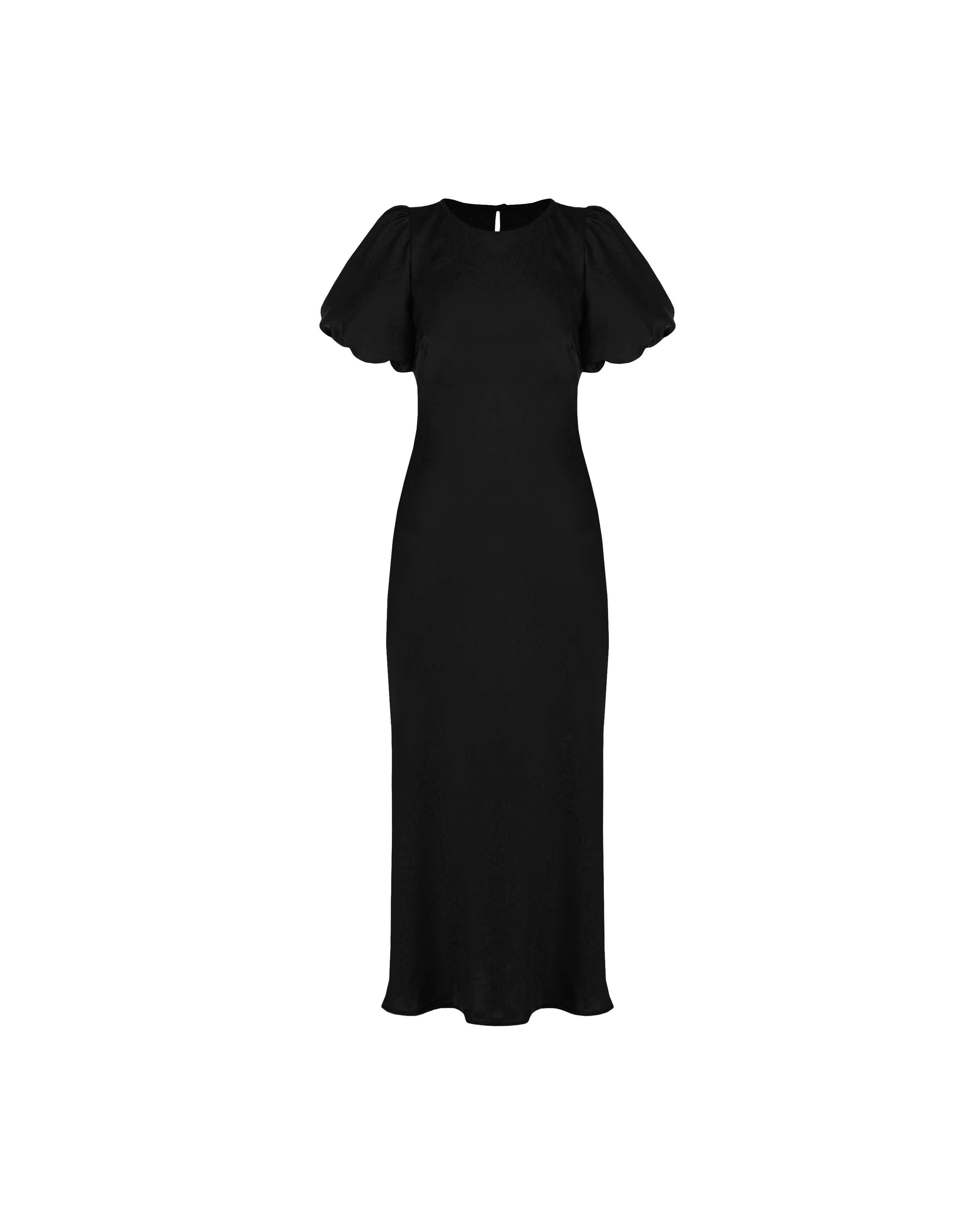 KENDALL SATIN DRESS BLACK | RUBY