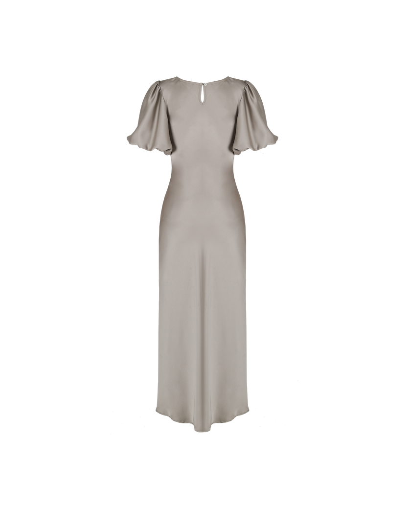 KENDALL SATIN DRESS MOONROCK RUBY