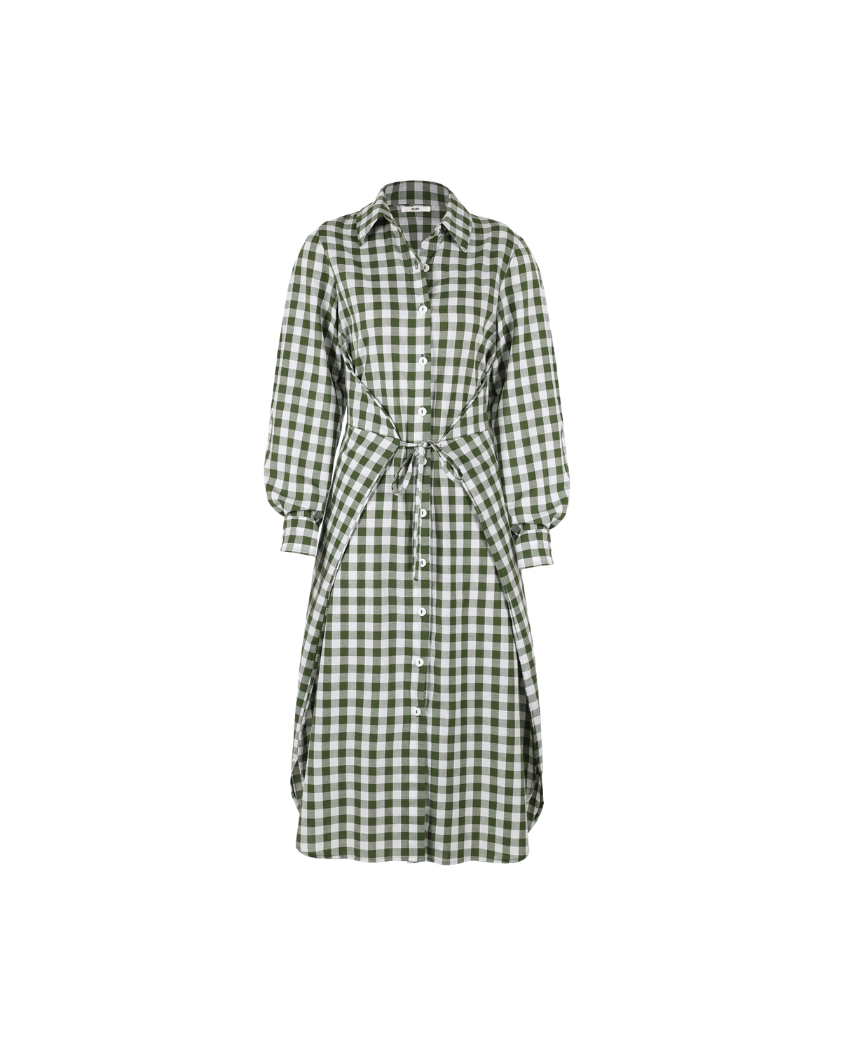 calvin klein gingham shirt dress Geometric Short Sleeve Cotton Shirtdress (Women)