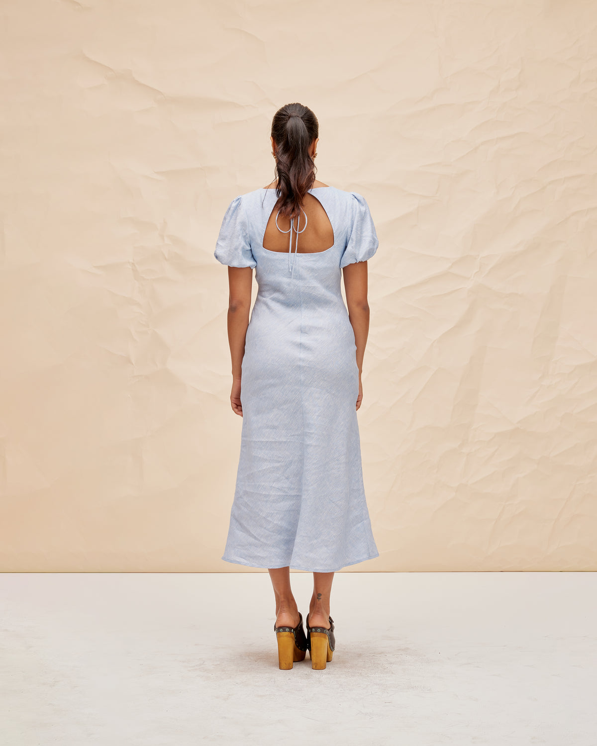 KOS LINEN DRESS BABY BLUE | RUBY KOS LINEN DRESS BABY BLUE | RUBY