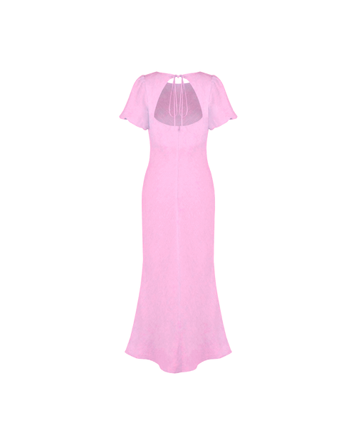 KOS LINEN DRESS PINK