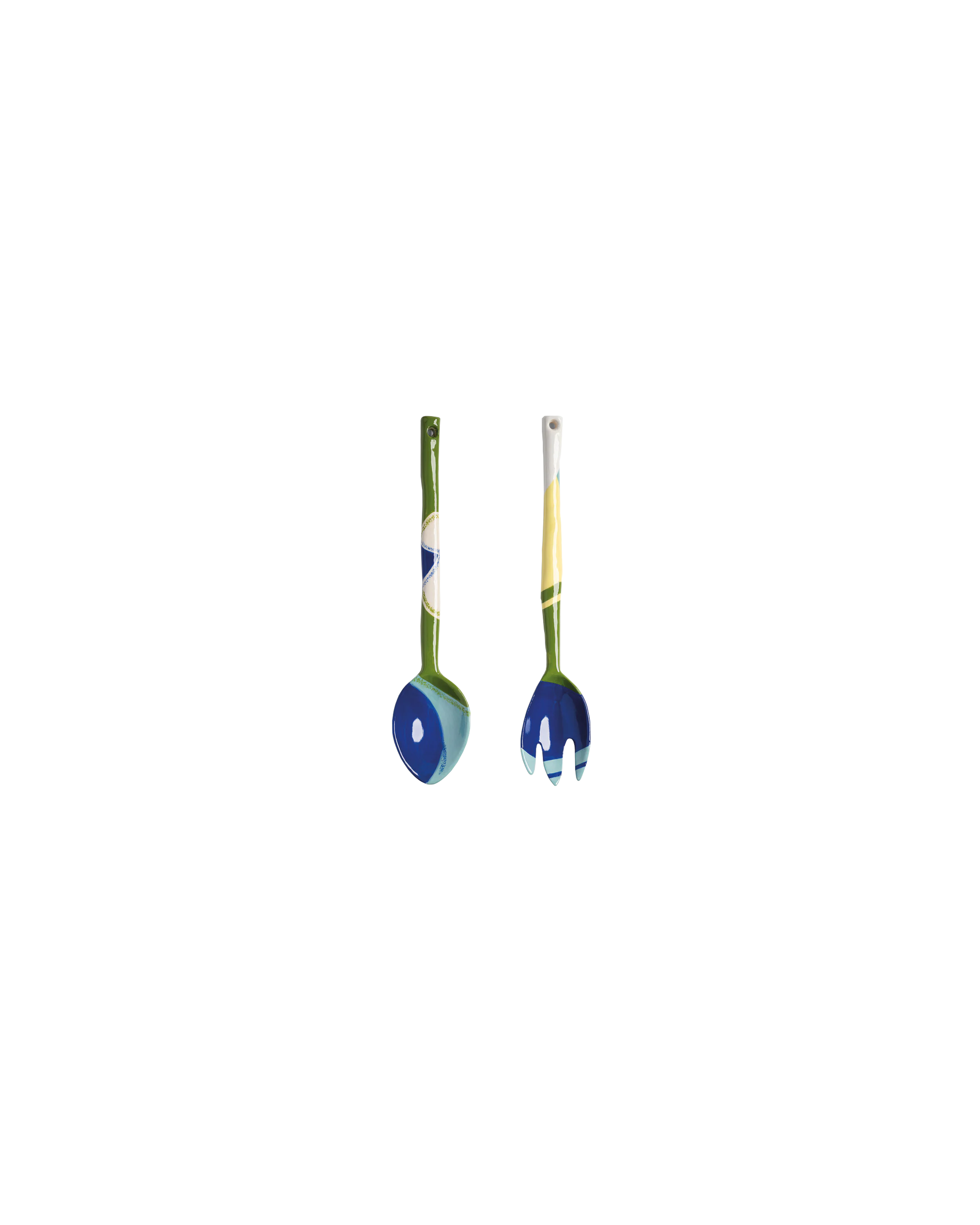 WASCO SALAD SERVER SET BLUE | RUBY