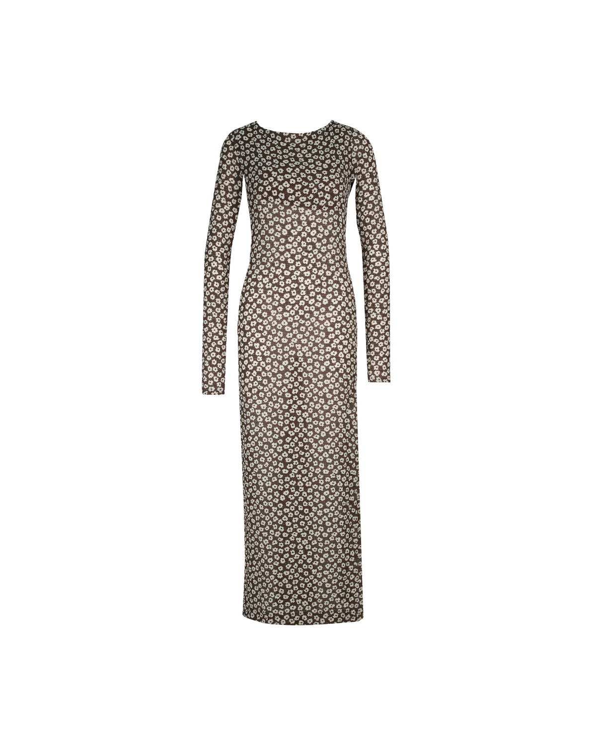 LANE CRINKLE DRESS BROWN DAISY RUBY