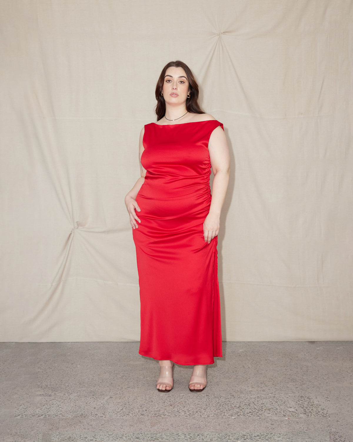 big old ruby red dress Big old Ruby Red Dress Wanders 'round the town Talking to herself now now Sometimes sitting down