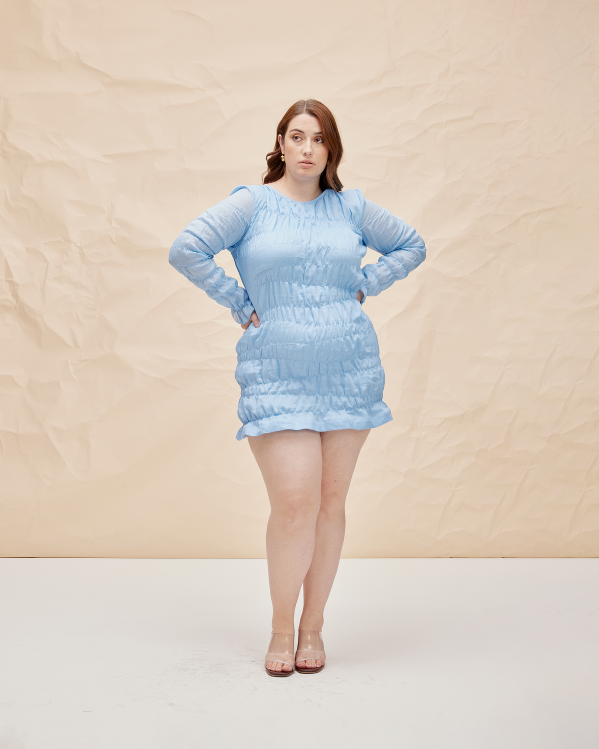 fitted lace wedding dress Embellished Long Sleeve Mini Dress in Blue - 6 / Regular fitted lace wedding dress Embellished Long Sleeve Mini Dress in Blue - 6 / Regular