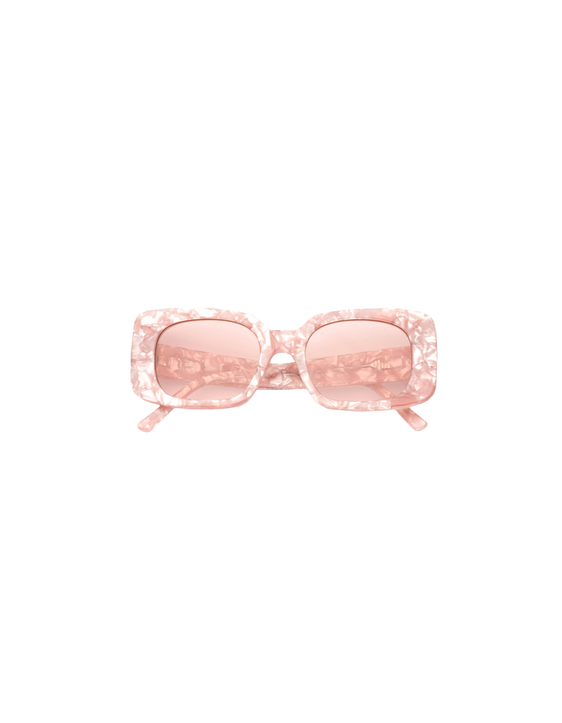 SUNGLASS COCO SUGAR | 60's inspired sugar coloured sunglass with rectangle frames.