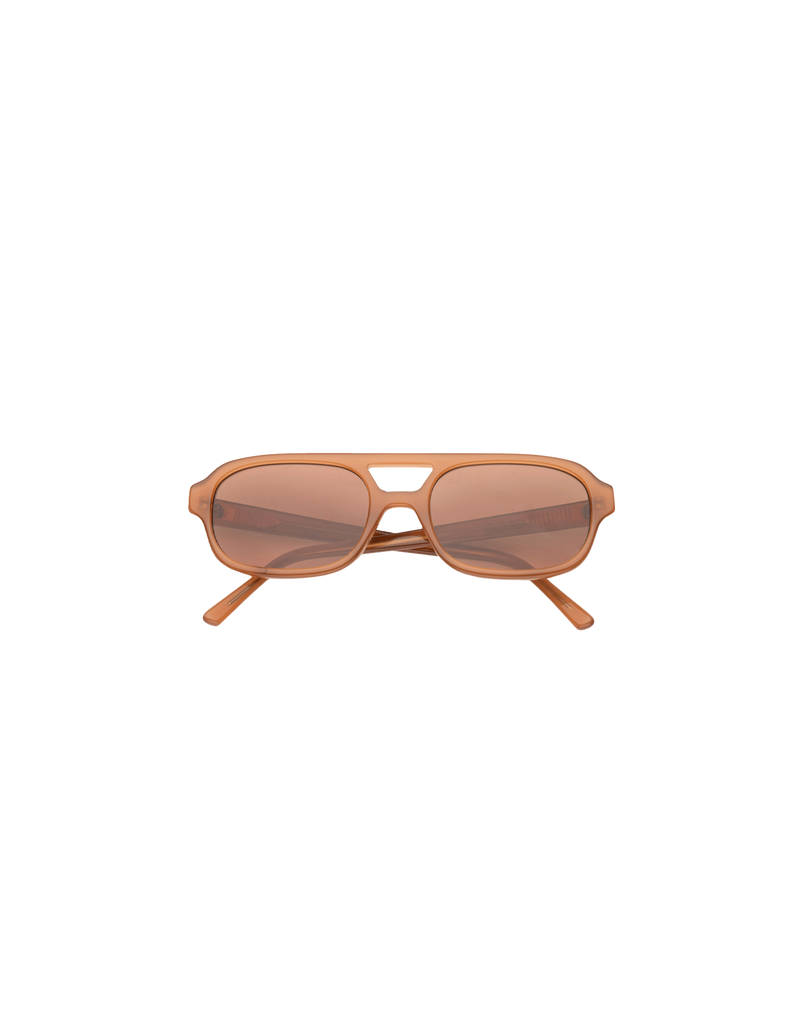 SUNGLASS SOFIA COCOA | Vintage inspired aviator sunglass with choc coloured lenses. The perfect addition to any outfit.