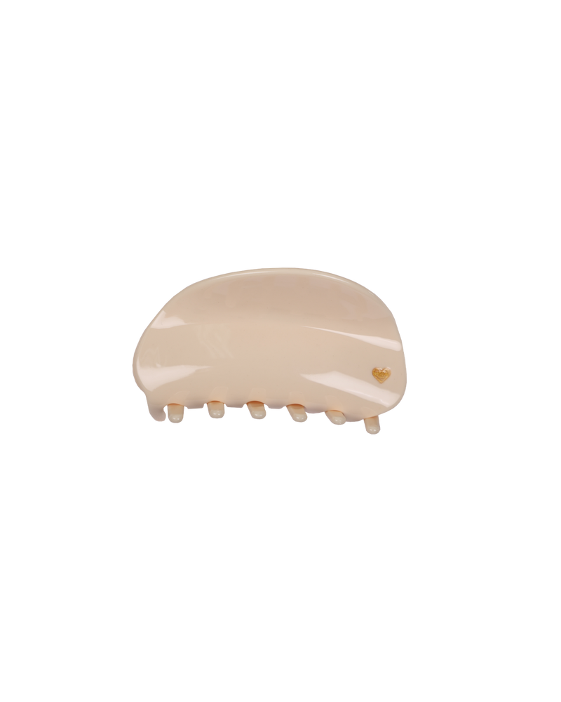 MARBLE HAIR CLAW BUTTER | Butter hair claw, this is a staple accessory for summer - perfect for beach hair. Big enough to hold a full head of hair and comfortable enough to wear from morning...