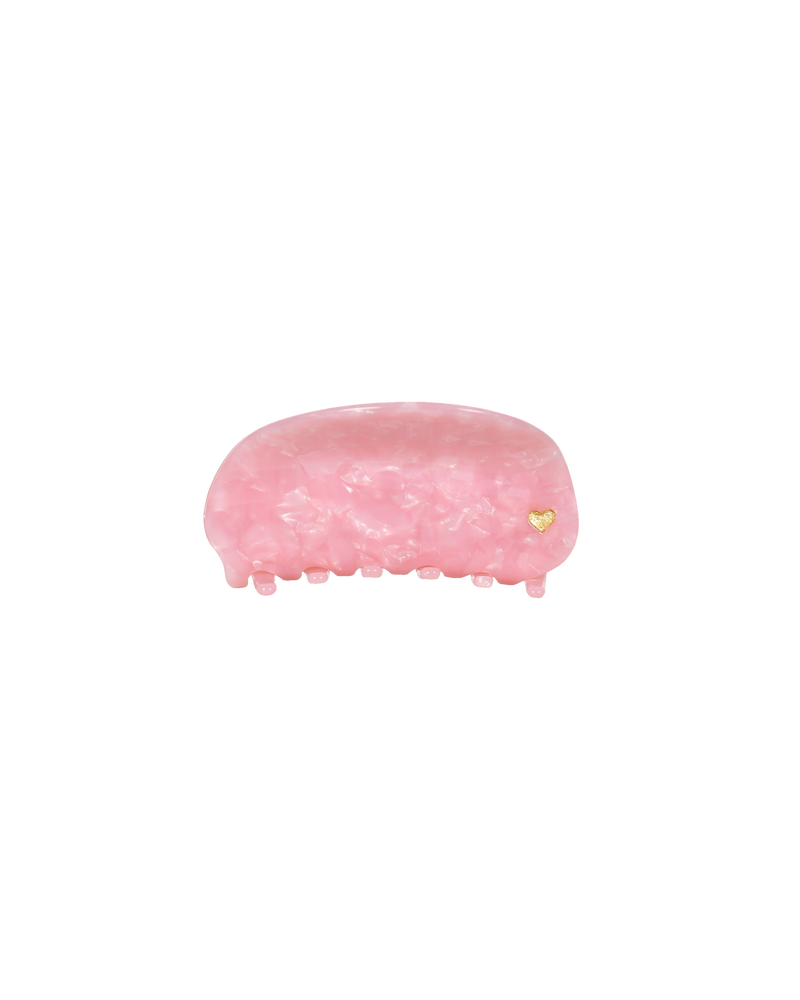 MARBLE HAIR CLAW PINK | Pink hair claw, this is a staple accessory for summer - perfect for beach hair. Big enough to hold a full head of hair and comfortable enough to wear from...