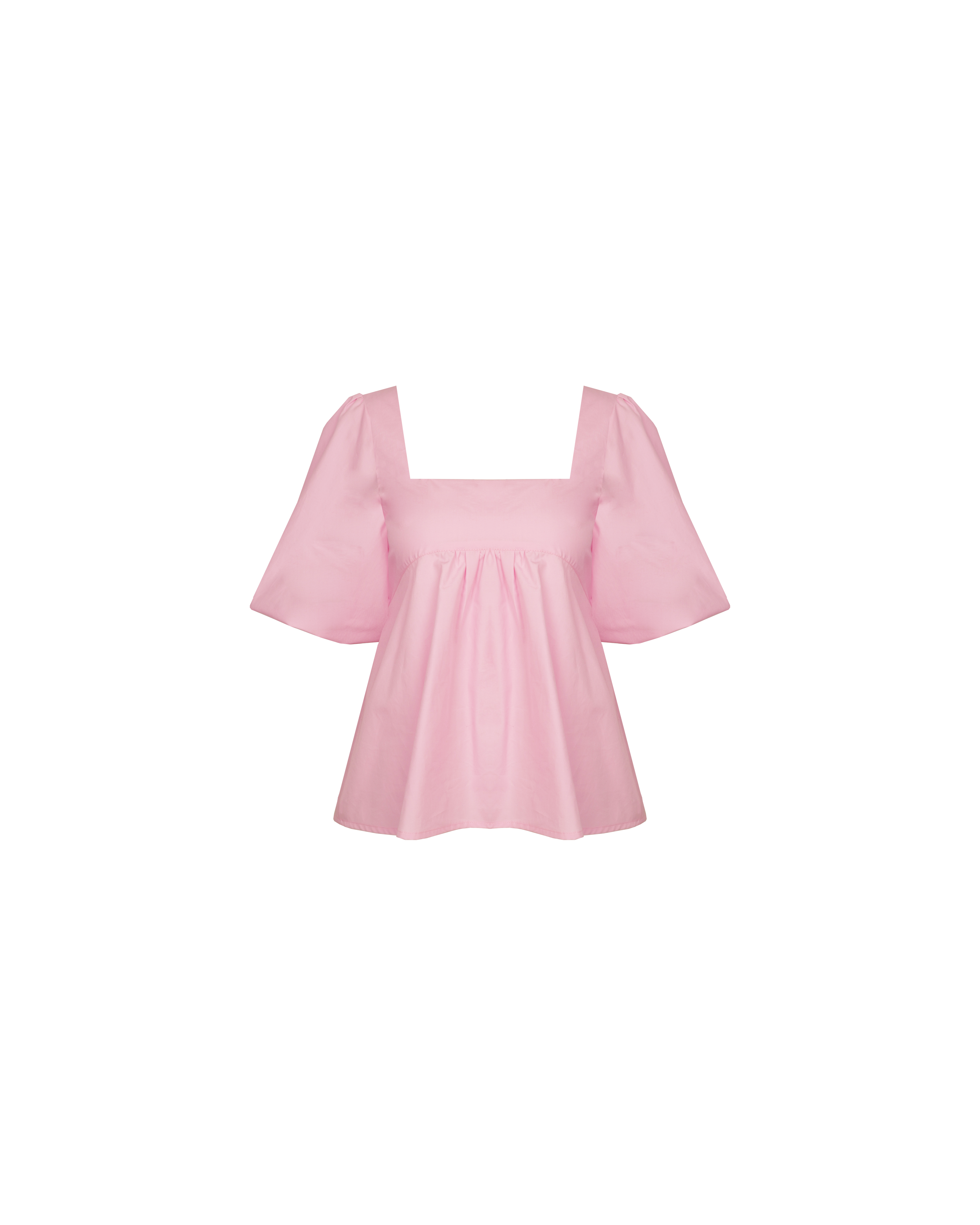 MARGIE TIE-BACK BLOUSE PINK | RUBY