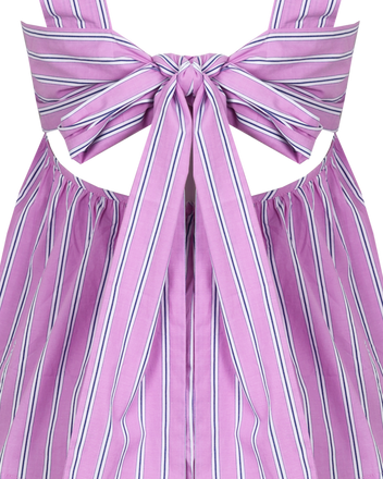 Rosie Tie Top in Chocolate Stripe