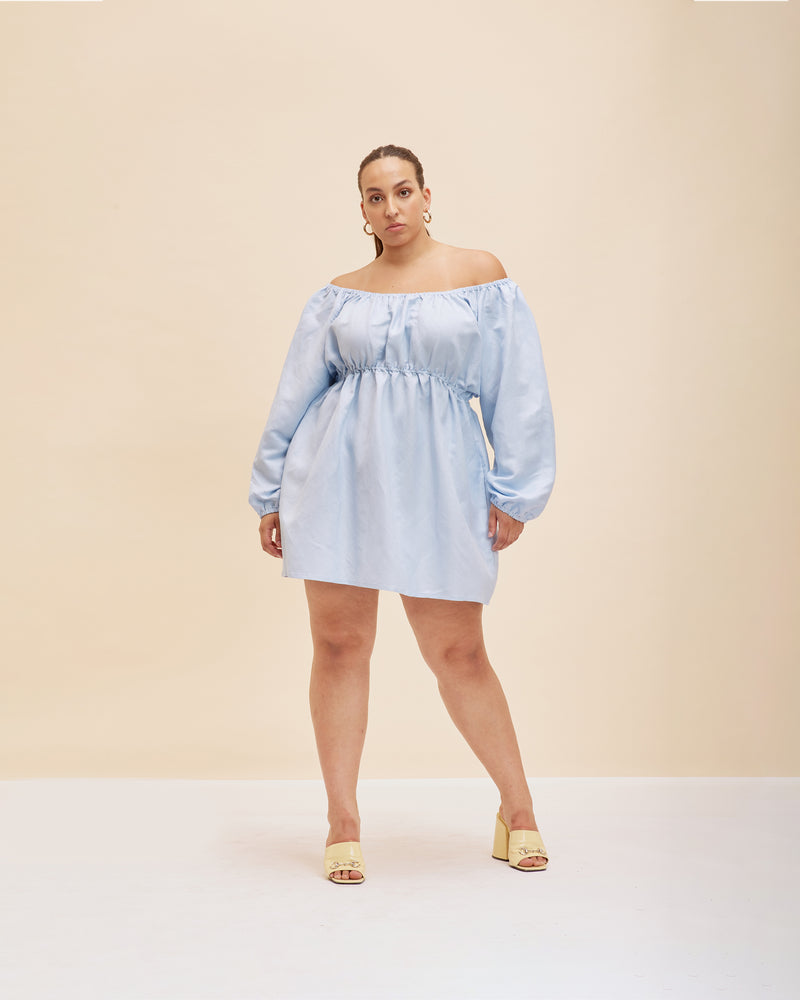 MATEA BABYDOLL DRESS BABY BLUE | RUBY