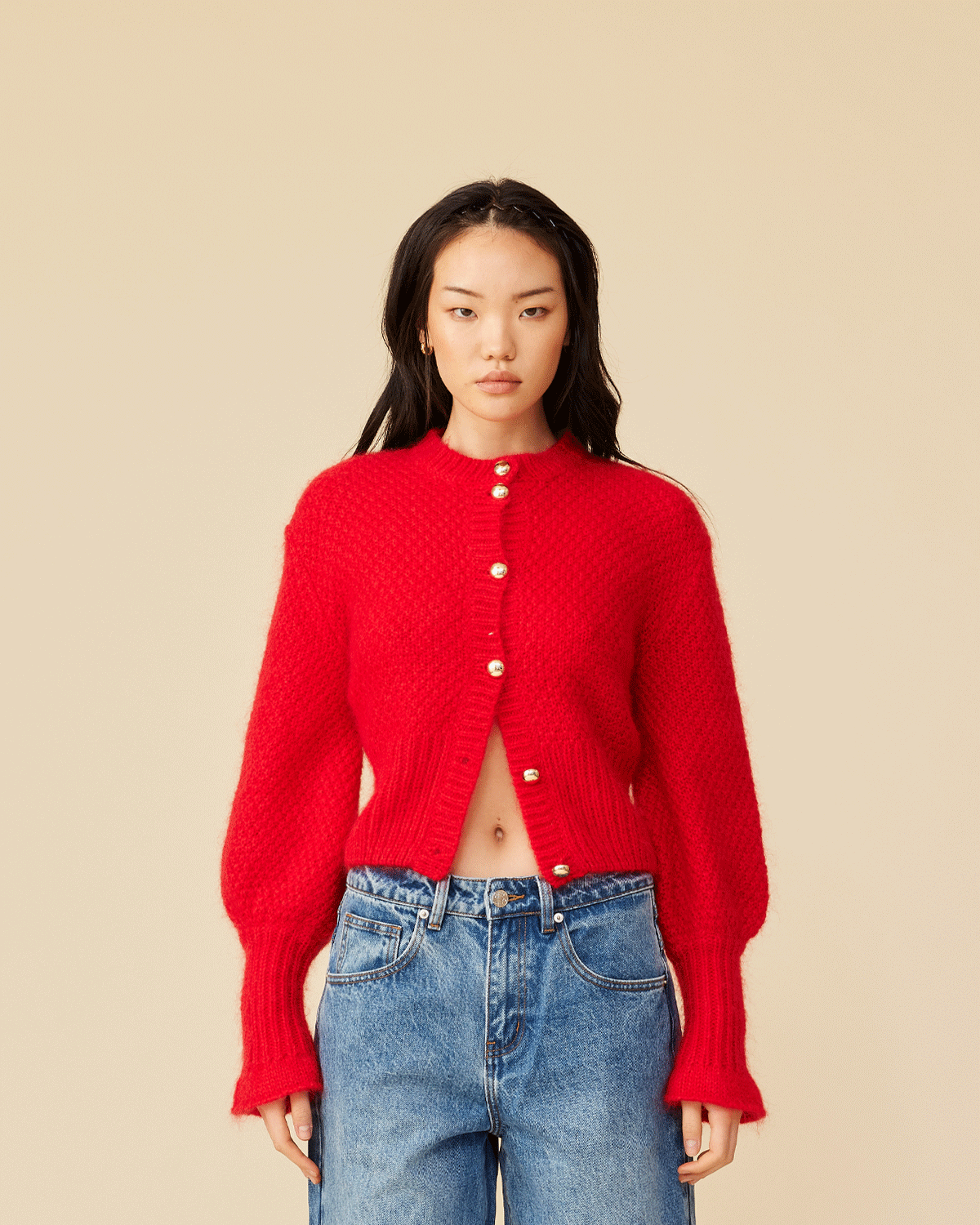 MATILDA CARDIGAN CHERRY RUBY