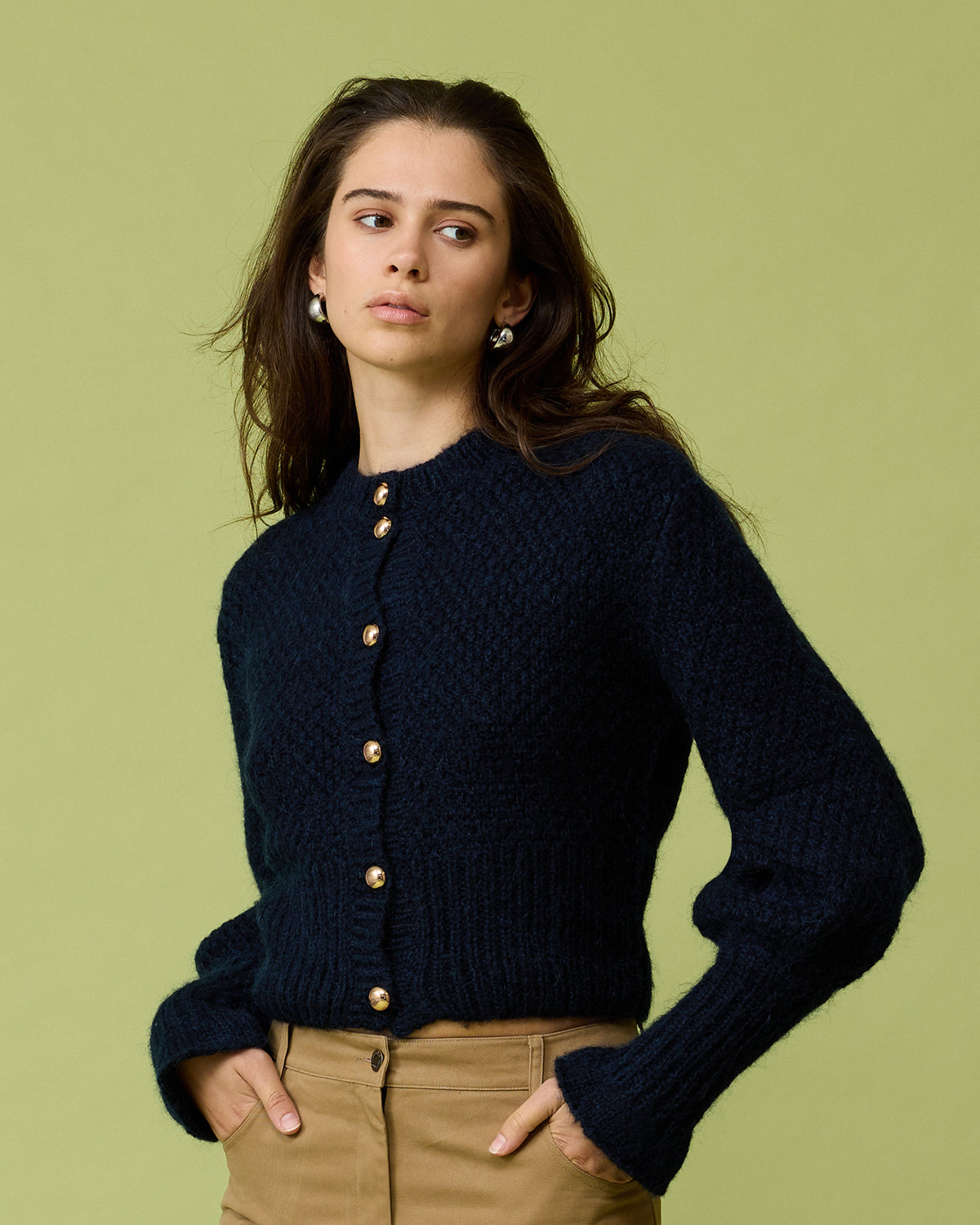 jancidium MATILDA LONG CARDIGAN/BLUE｜レディース