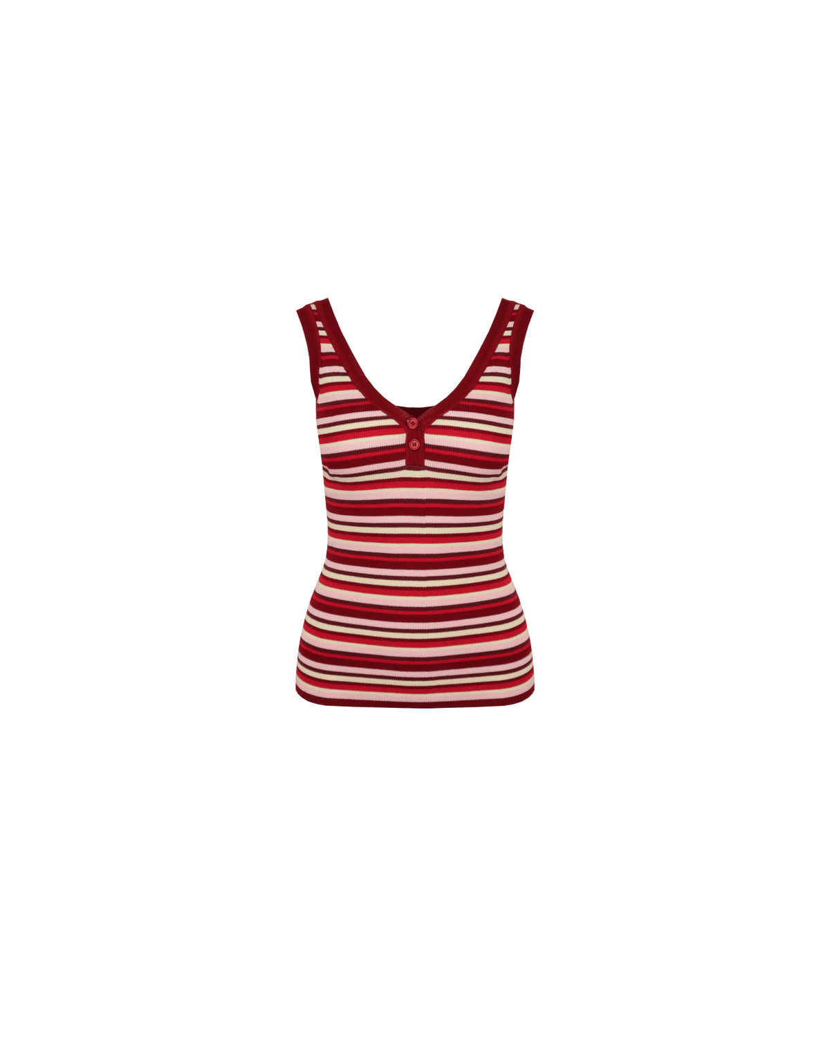 Milla Ruby MILLA TANK BURGUNDY PINK STRIPE | RUBY