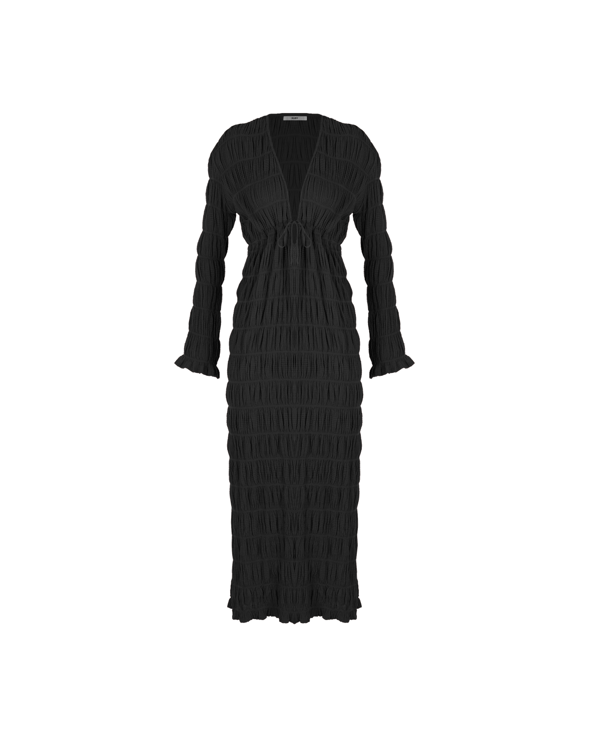MIRELLA KAFTAN DRESS BLACK | RUBY