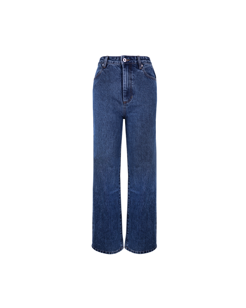 MISSY JEAN INDIGO | A classic pair of high-waisted straight leg jeans cut in an indigo denim. The straight leg silhouette accentuates your body while making your legs look longer.