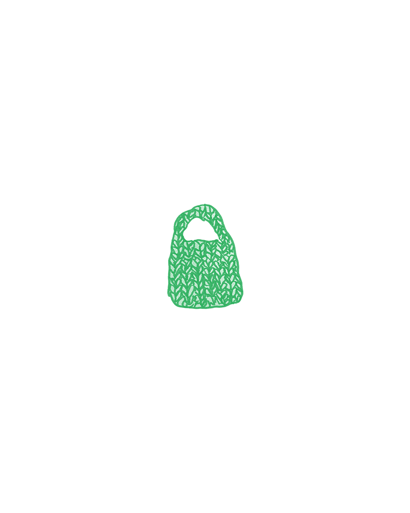 LIAM X GEO KNITS SLOW MINIBAG PATTERN | Pattern instructions devised by @geoknitsslow for a lil’ bag with a single strap. Available as either a PDF or a physical pattern.