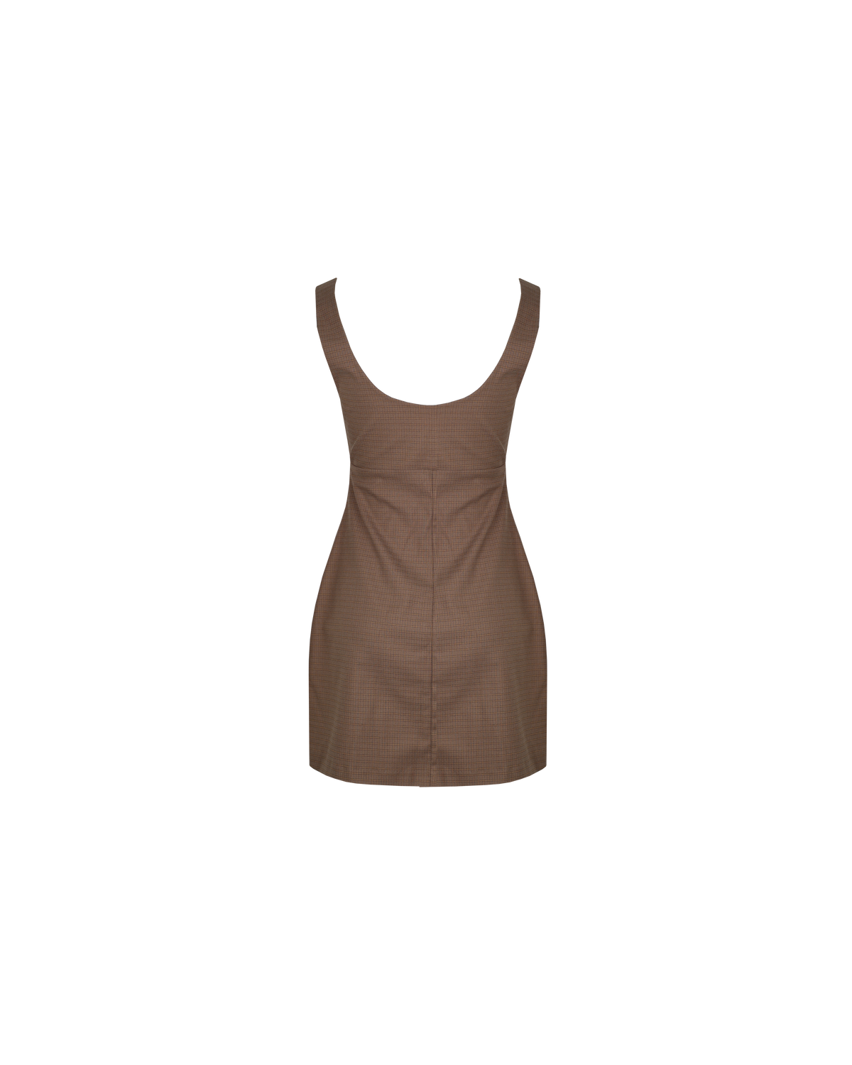 NORTH MINI DRESS BROWN CHECK | RUBY NORTH MINI DRESS BROWN CHECK | RUBY