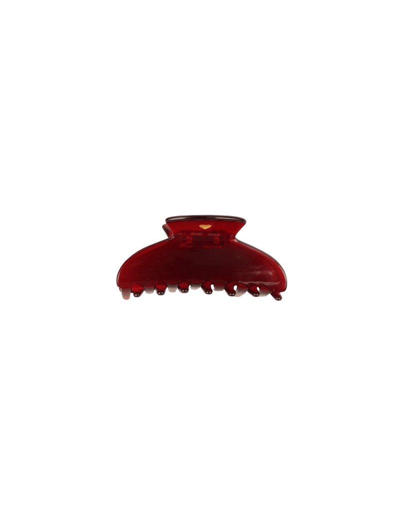 PALOMA HAIR CLAW BURGUNDY | Burgundy hair claw, this is a staple accessory for summer - perfect for beach hair. Holds half a head of hair and is comfortable enough to wear from morning to night.