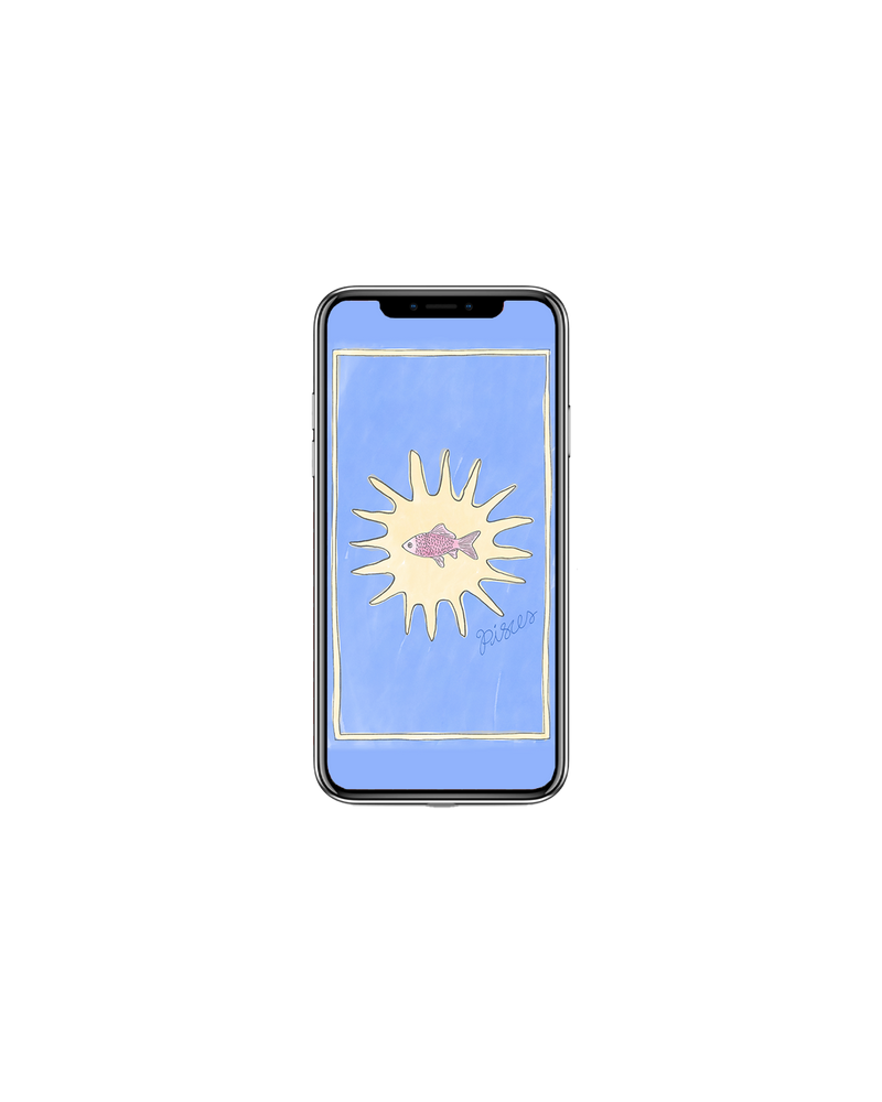 RESORT SCREENSAVER PISCES | Our free RUBY Resort Screensavers are back for another summer. Hand drawn by our Art Director, these zodiac screensavers perfectly encapsulate the vibrant energy of a summer Rubette ~ no matter your sign. 