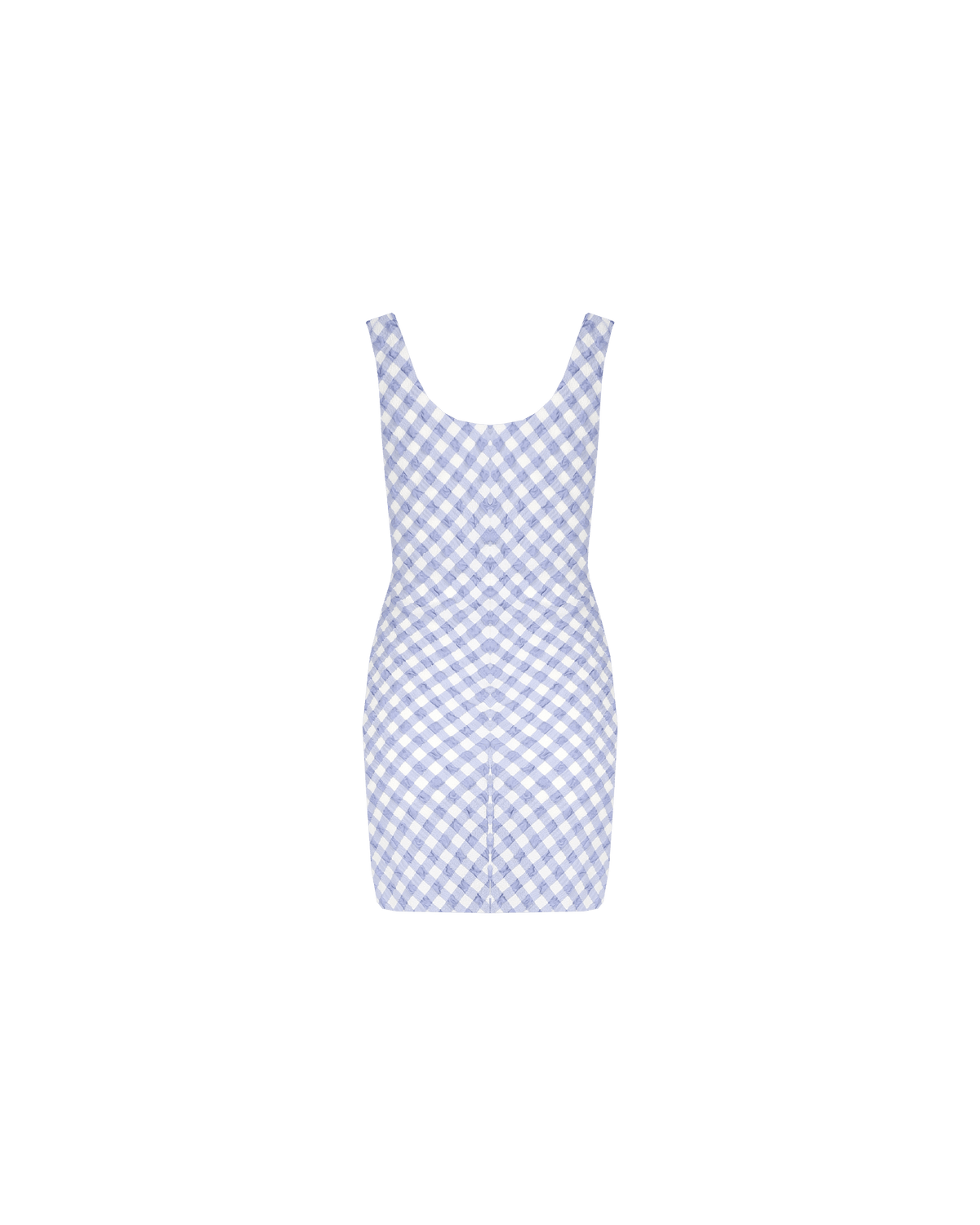 PRISM MINI DRESS PERIWINKLE GINGHAM | RUBY