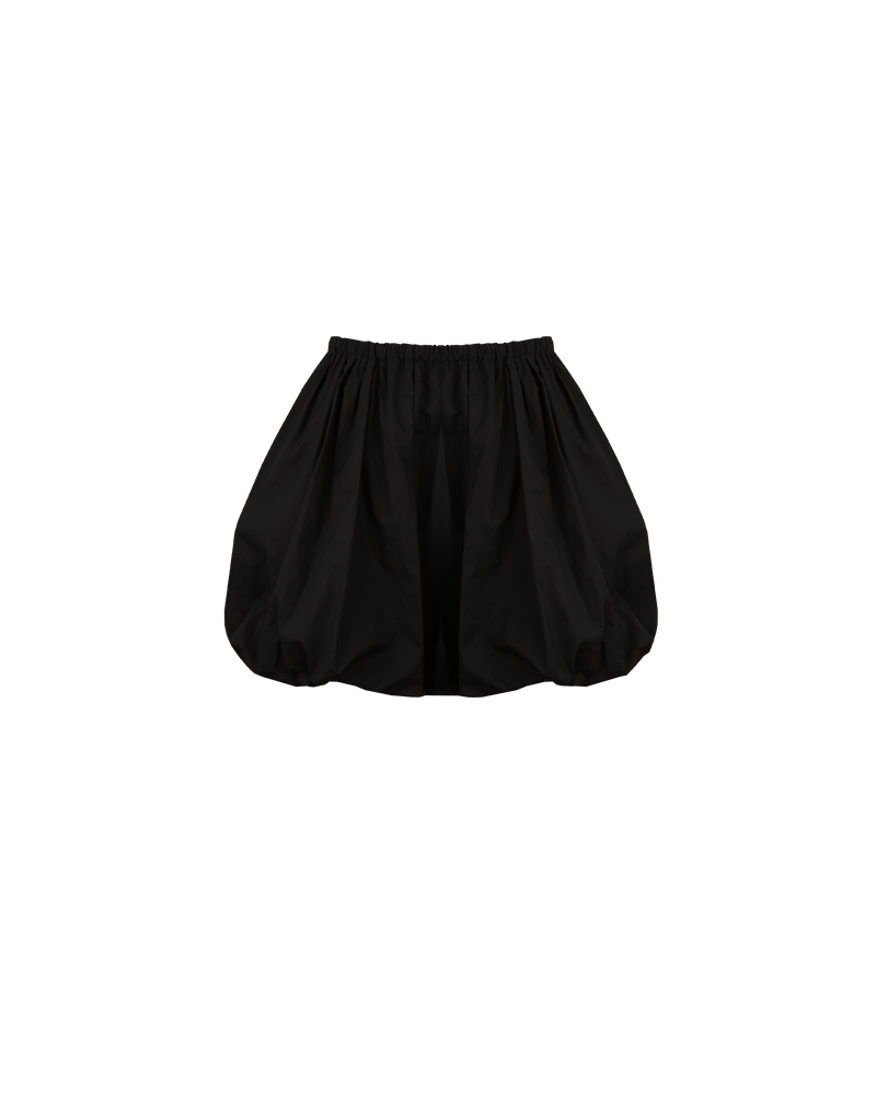 RAQUEL BUBBLE SKIRT BLACK | Bubble mini skirt design in a 'puff' silhouette. Style this skirt on its own, layered over tights or pants or, try it as a bodice!