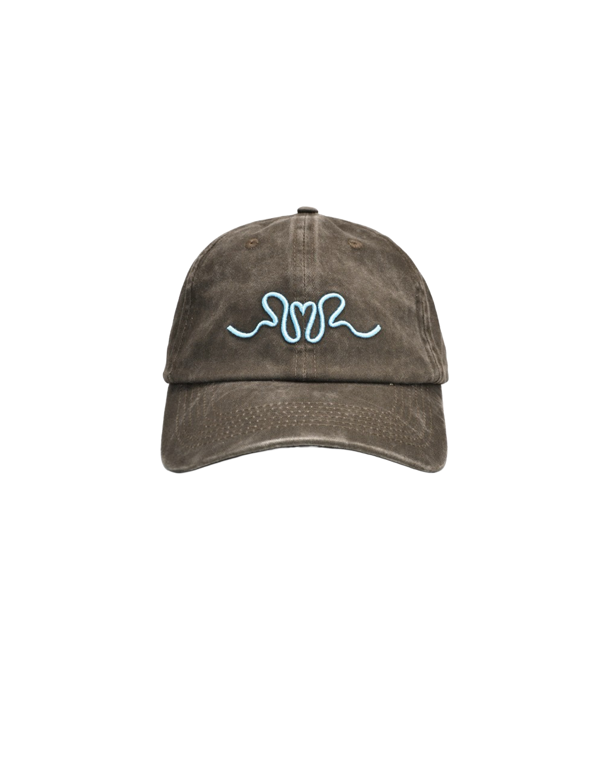 RIBBON CAP CHOCOLATE | The perfect finishing touch to any outfit, our classic RUBY cap featuring the Resort 2026 femme logo embroidered on the front. Designed in a classic chocolate brown with contrast blue embroidery.