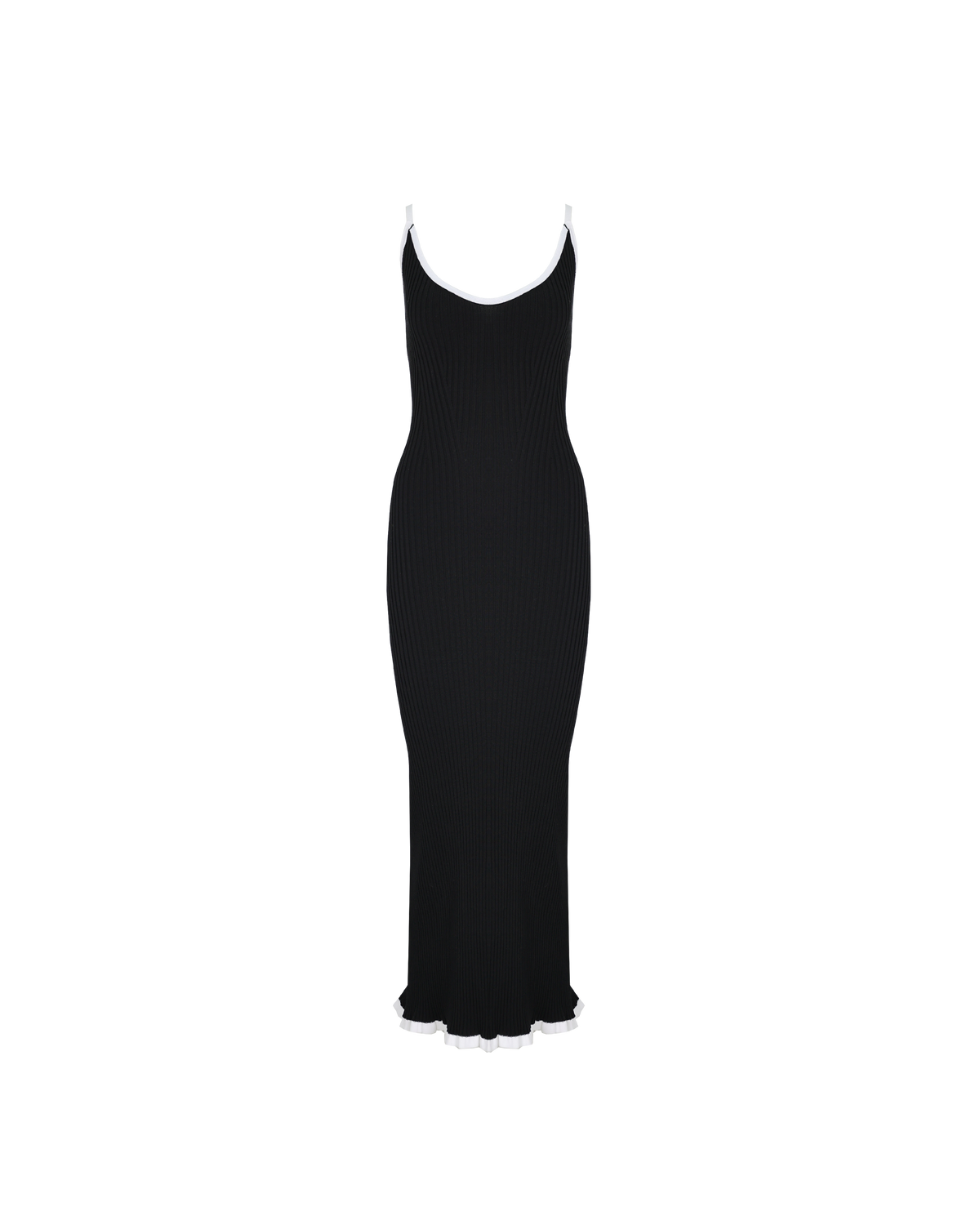 RINA DRESS BLACK WHITE | RUBY