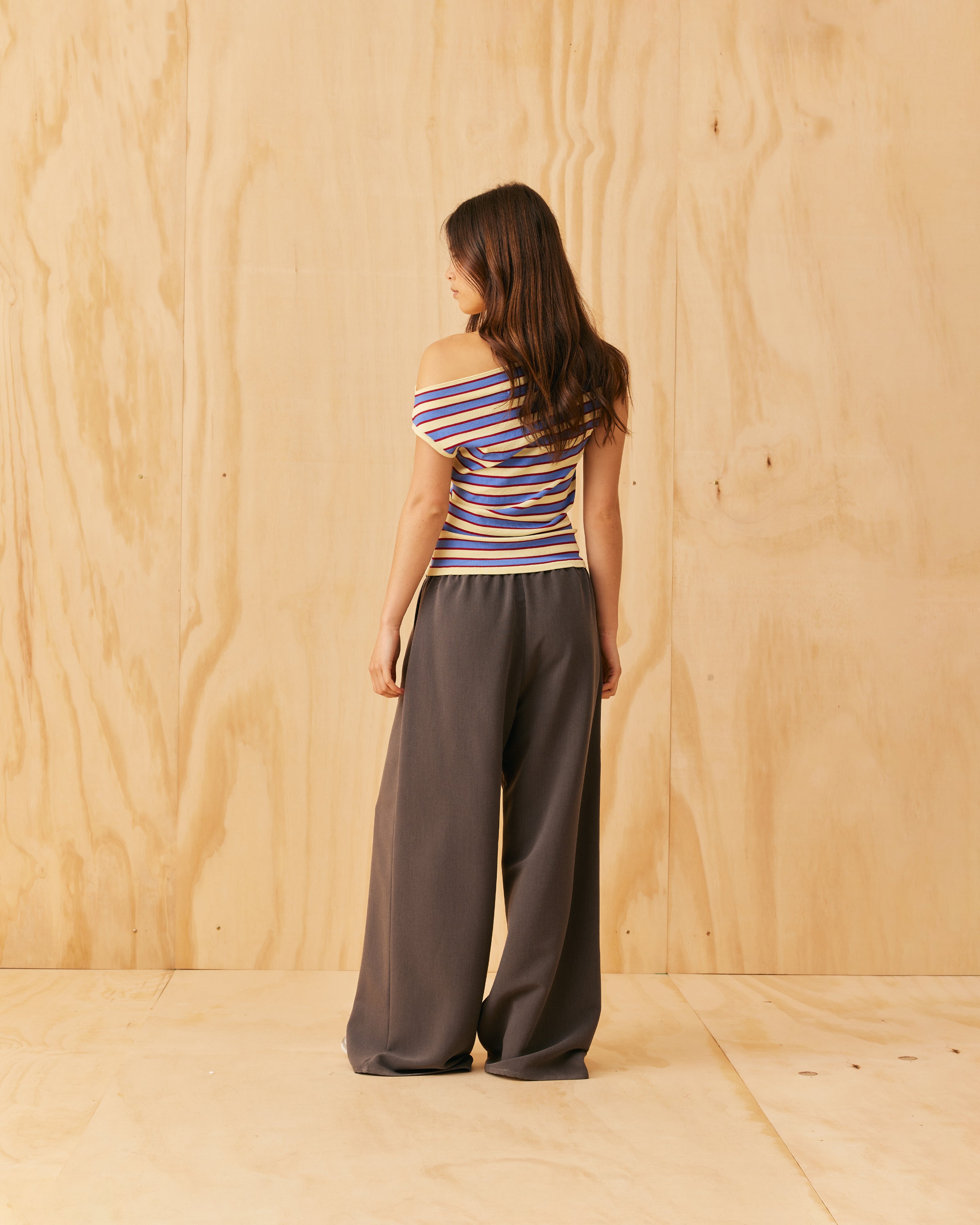 ANDIE SUIT PANT CHARCOAL | RUBY