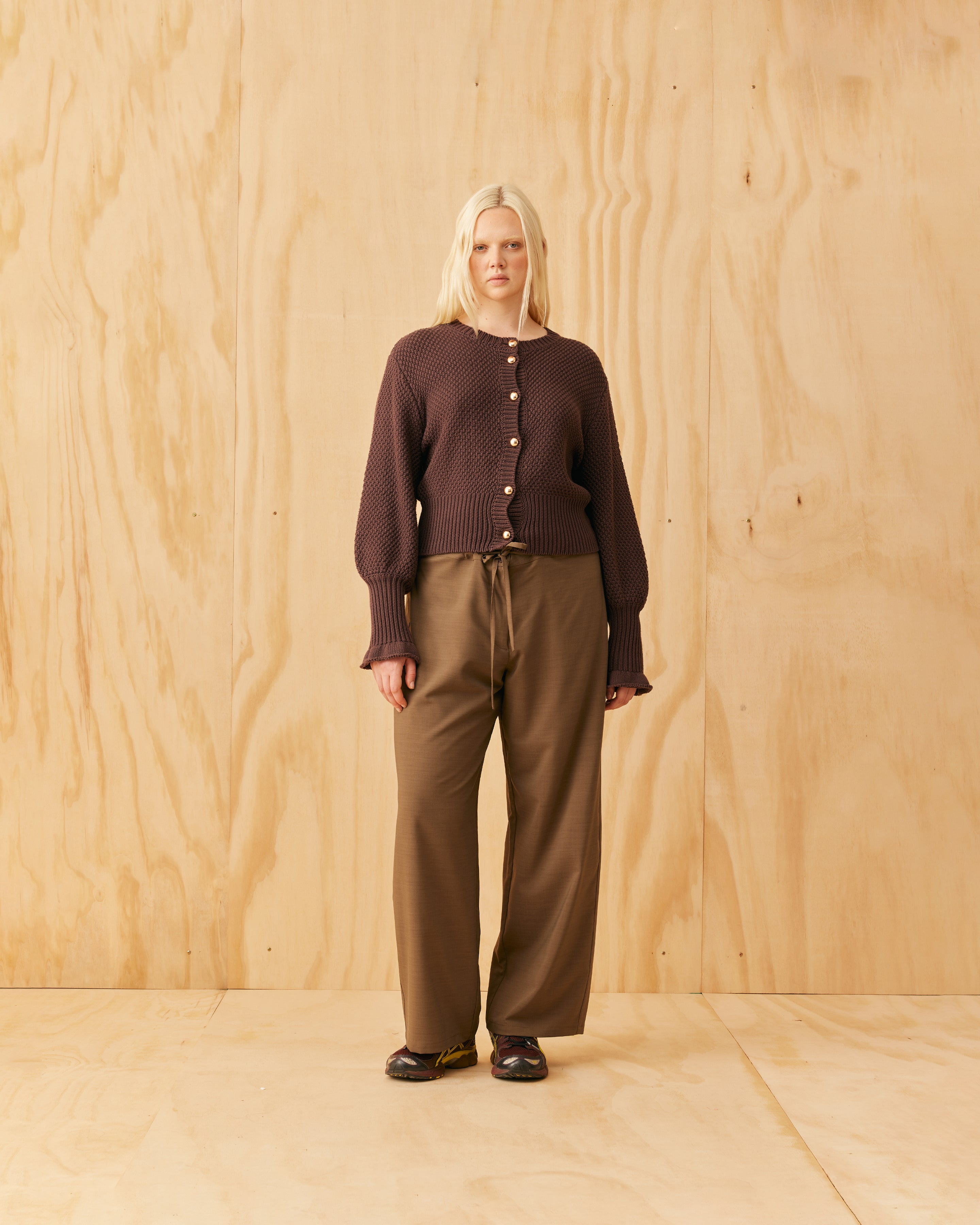 MATILDA COTTON CARDIGAN JAVA | RUBY