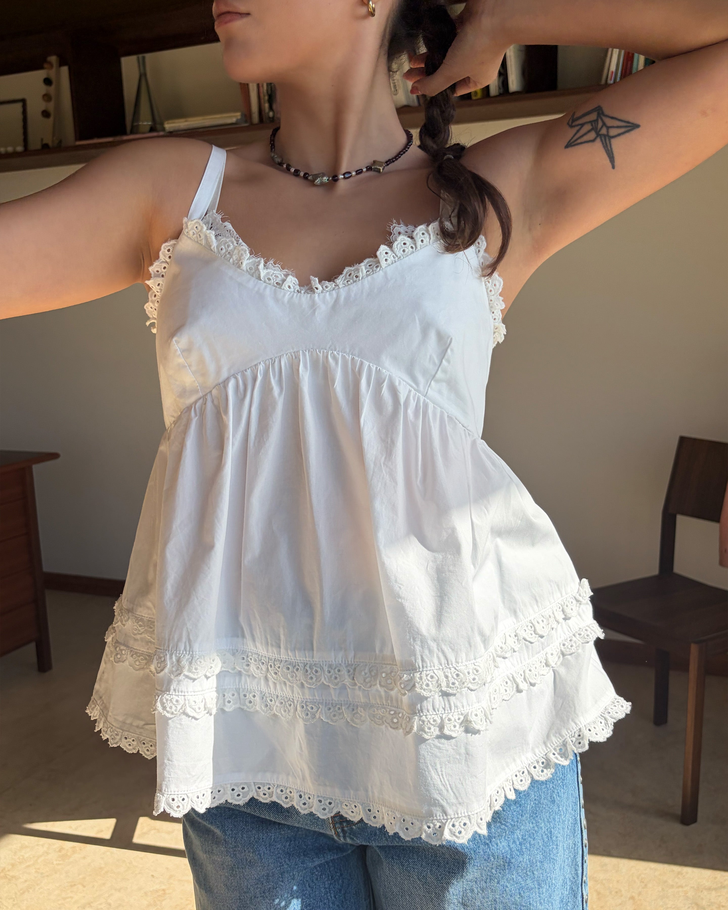 COLETTE CAMISOLE WHITE | RUBY