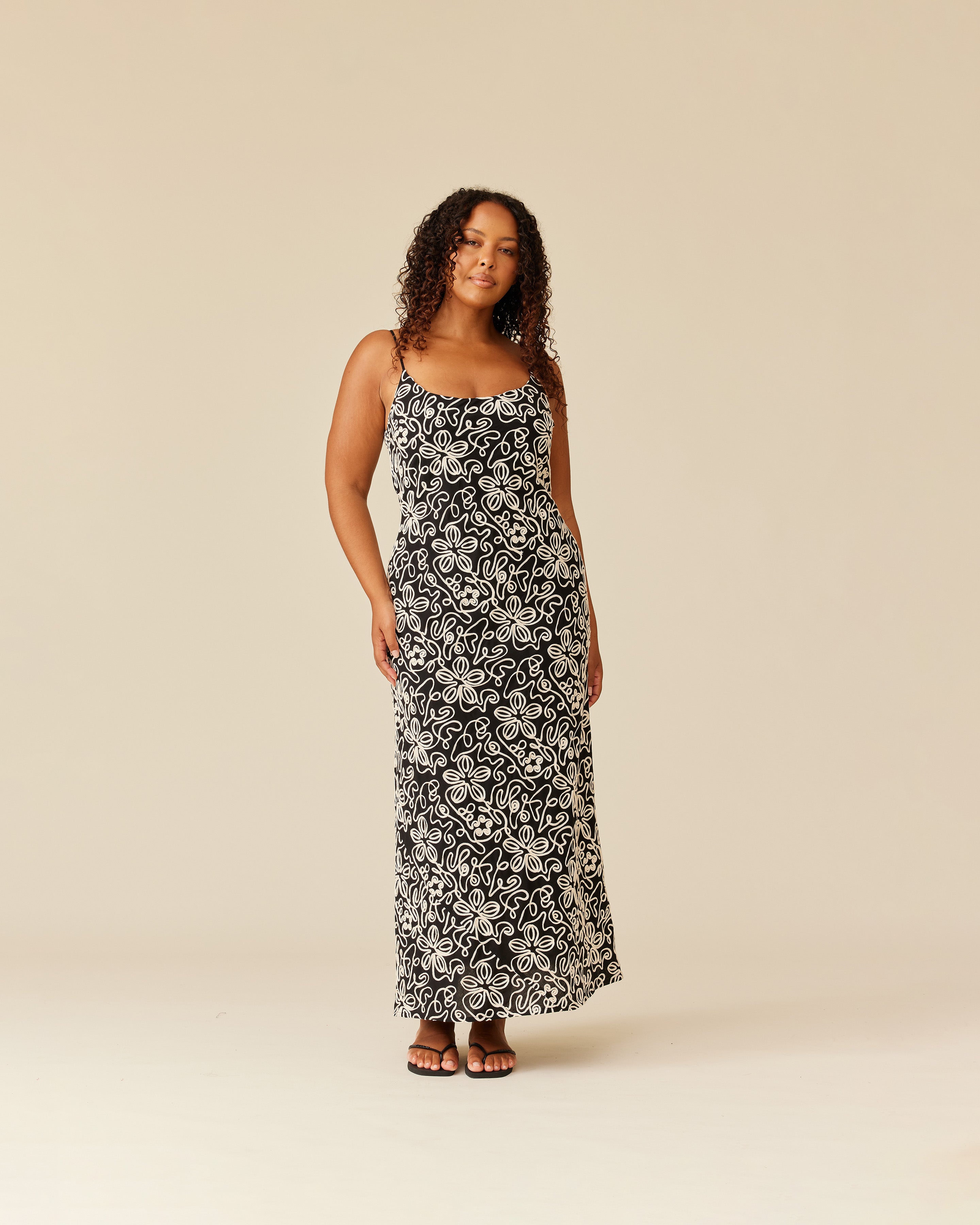 DOMINIQUE SLIP SARDINIA FLORAL | RUBY