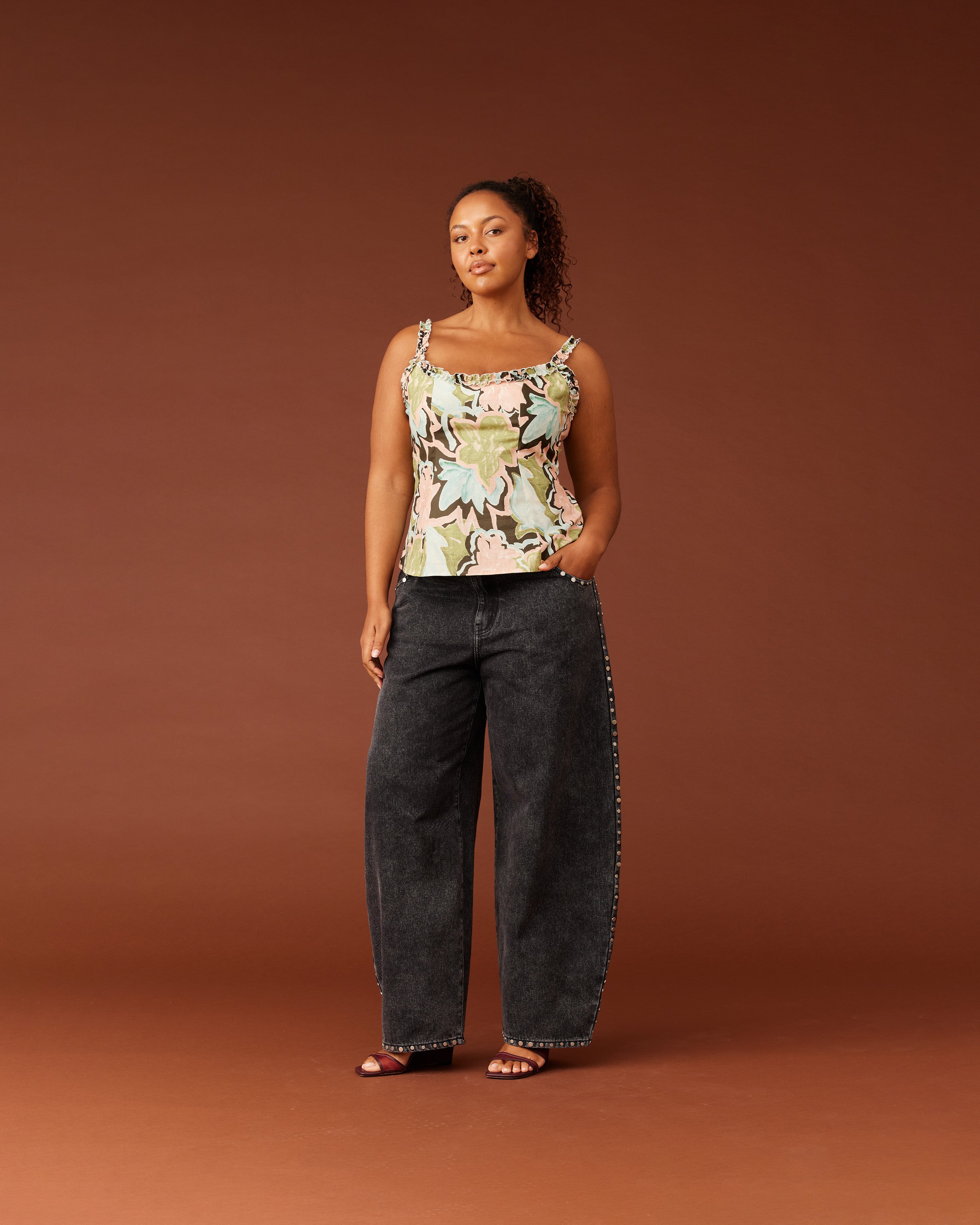 ✩.*˚★！★アンドマリー Lindsay logo tops ANDMARY】Lindsay logo tops