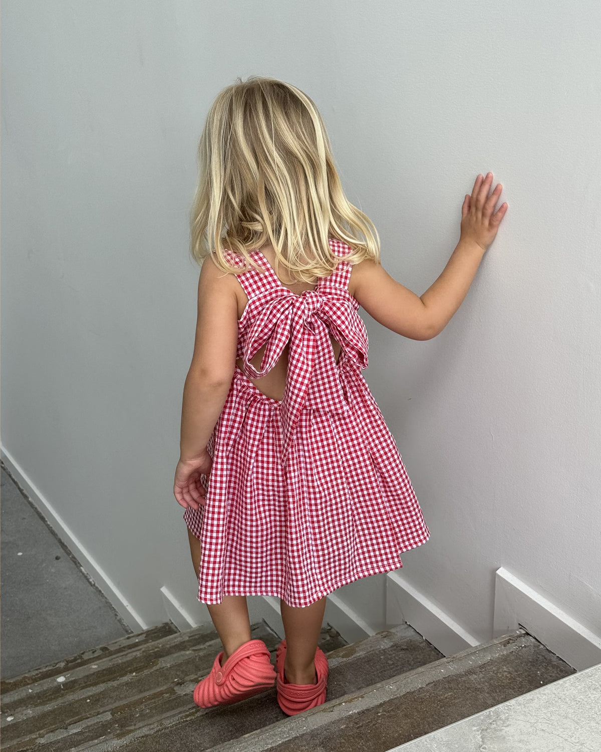 Midi Dress Red Tag Baby Girl Dress MQATZ Popular Girl Western