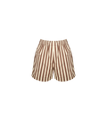 IDA SHORT BROWN BUTTER STRIPE