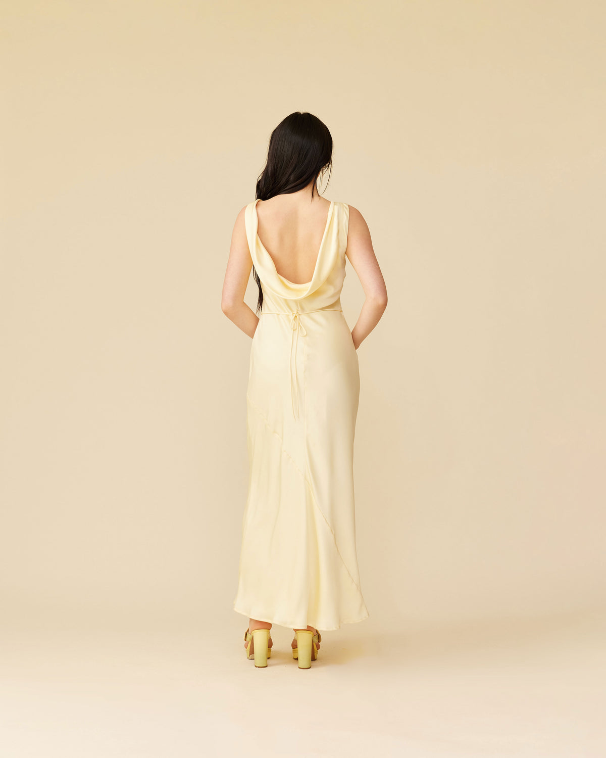 FIREBIRD COWL GOWN BUTTER | RUBY FIREBIRD COWL GOWN BUTTER | RUBY