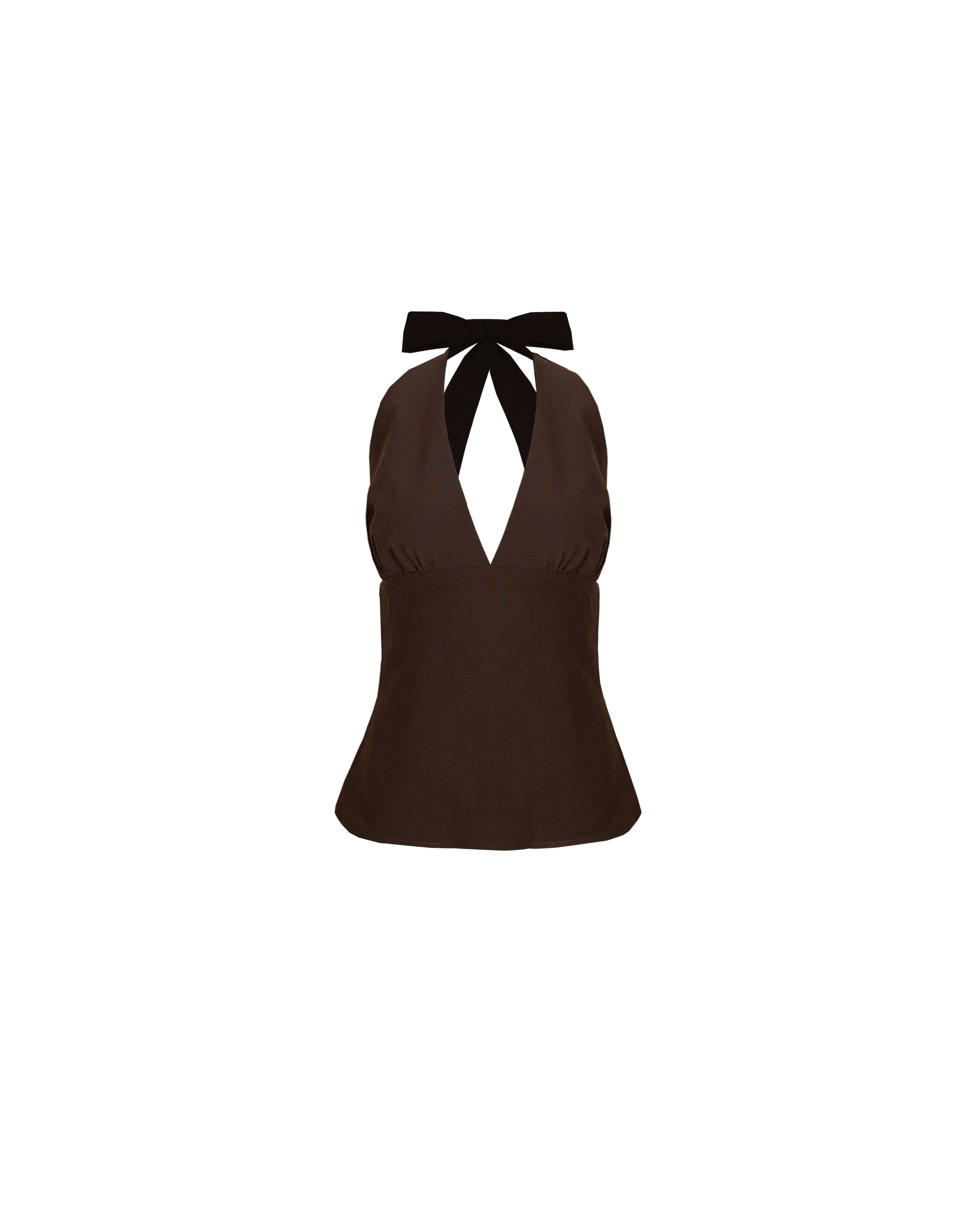 SASHA HALTER TOP CHOCOLATE | RUBY
