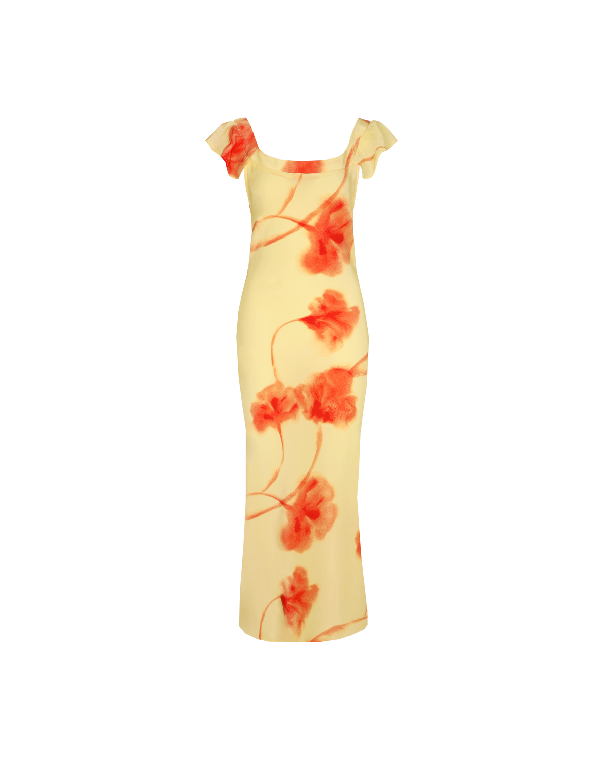 THEA DRESS TEQUILA SUNRISE FLORAL RUBY - Main Image