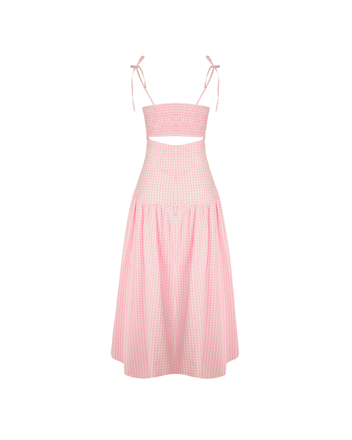 TRULLI MAXI DRESS PINK GINGHAM | RUBY TRULLI MAXI DRESS PINK GINGHAM | RUBY