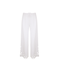 ANDIE LINEN PANT WHITE EMBROIDERY