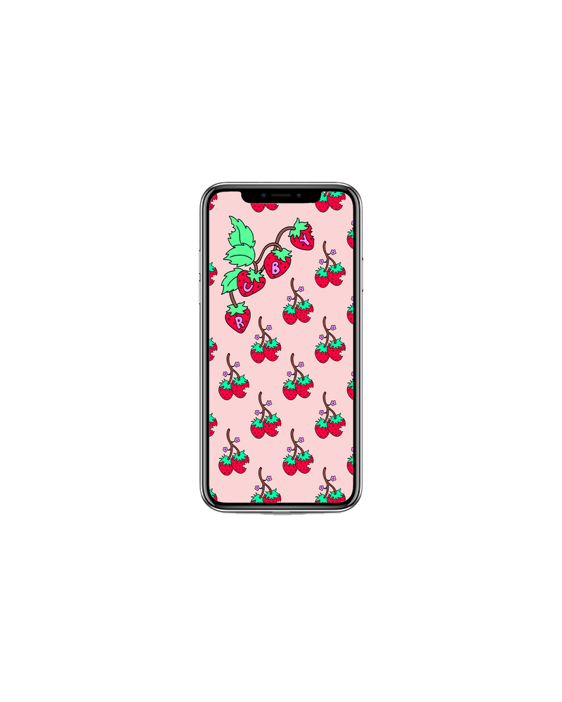 RESORT SCREENSAVER STRAWBERRIE | Introducing our artist collab for RUBY Resort 2024 artwork, with Shelley Bottecilli. Shelley’s fresh designs bring a sense of fun and lightheartedness to the collection, featuring bold lines, bright colours...