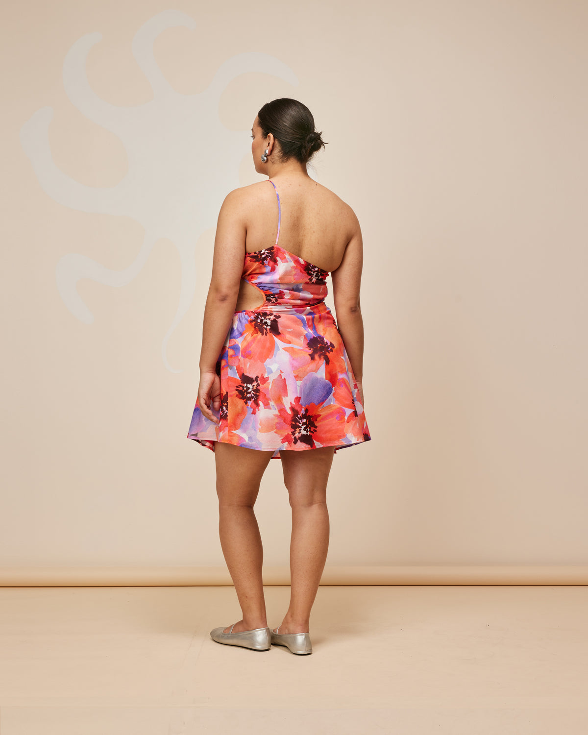 more to come poppy cut out dresses BETTINA CUT OUT MINI DRESS POPPY FLORAL