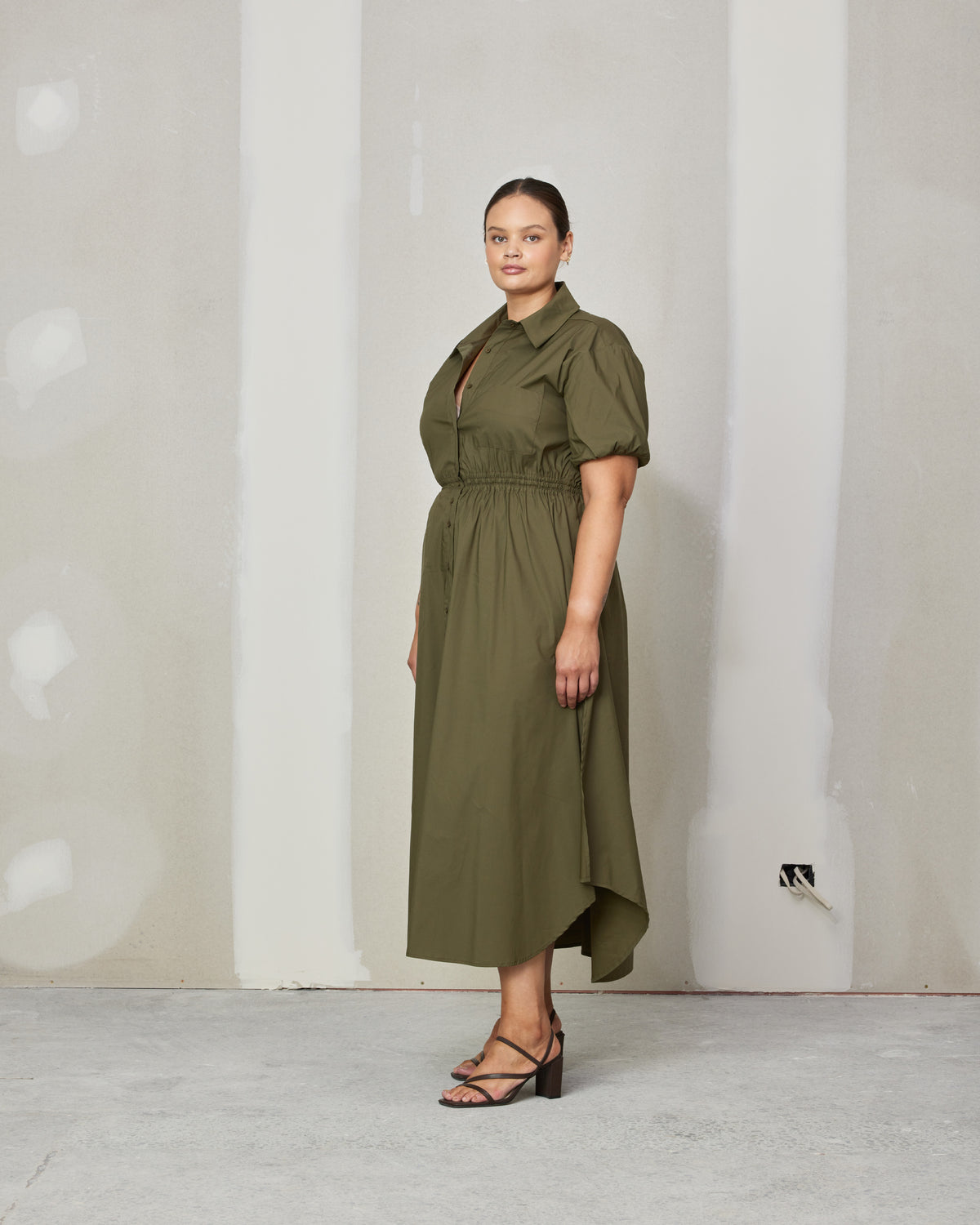 COMET SHIRT DRESS KHAKI | RUBY COMET SHIRT DRESS KHAKI | RUBY