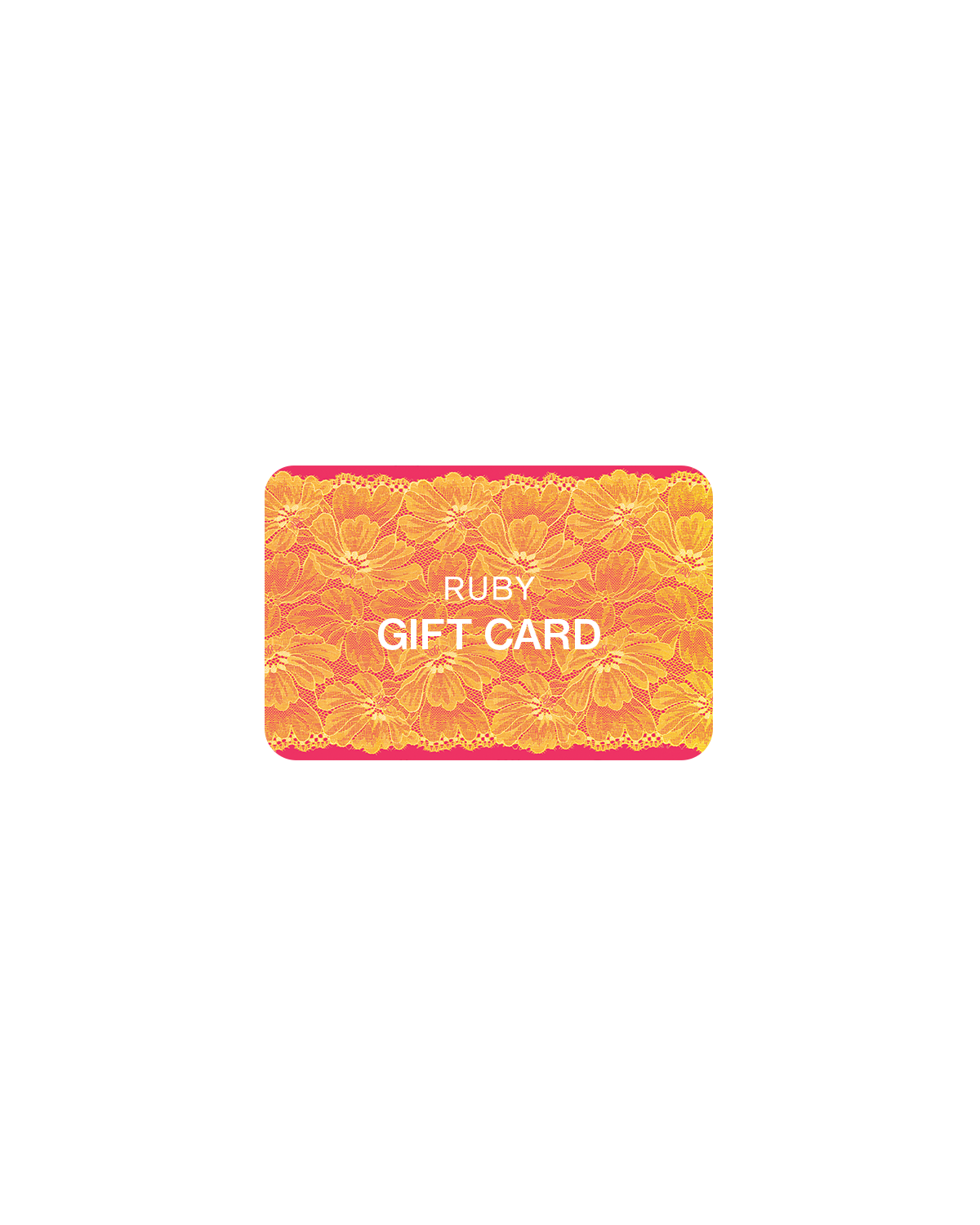 DIGITAL GIFT VOUCHER | The perfect gift for any Rubette… A RUBY Gift Voucher will be emailed directly to you to send on and be redeemed in any RUBY store, IRL or online. Gift vouchers are valid for 3 years.