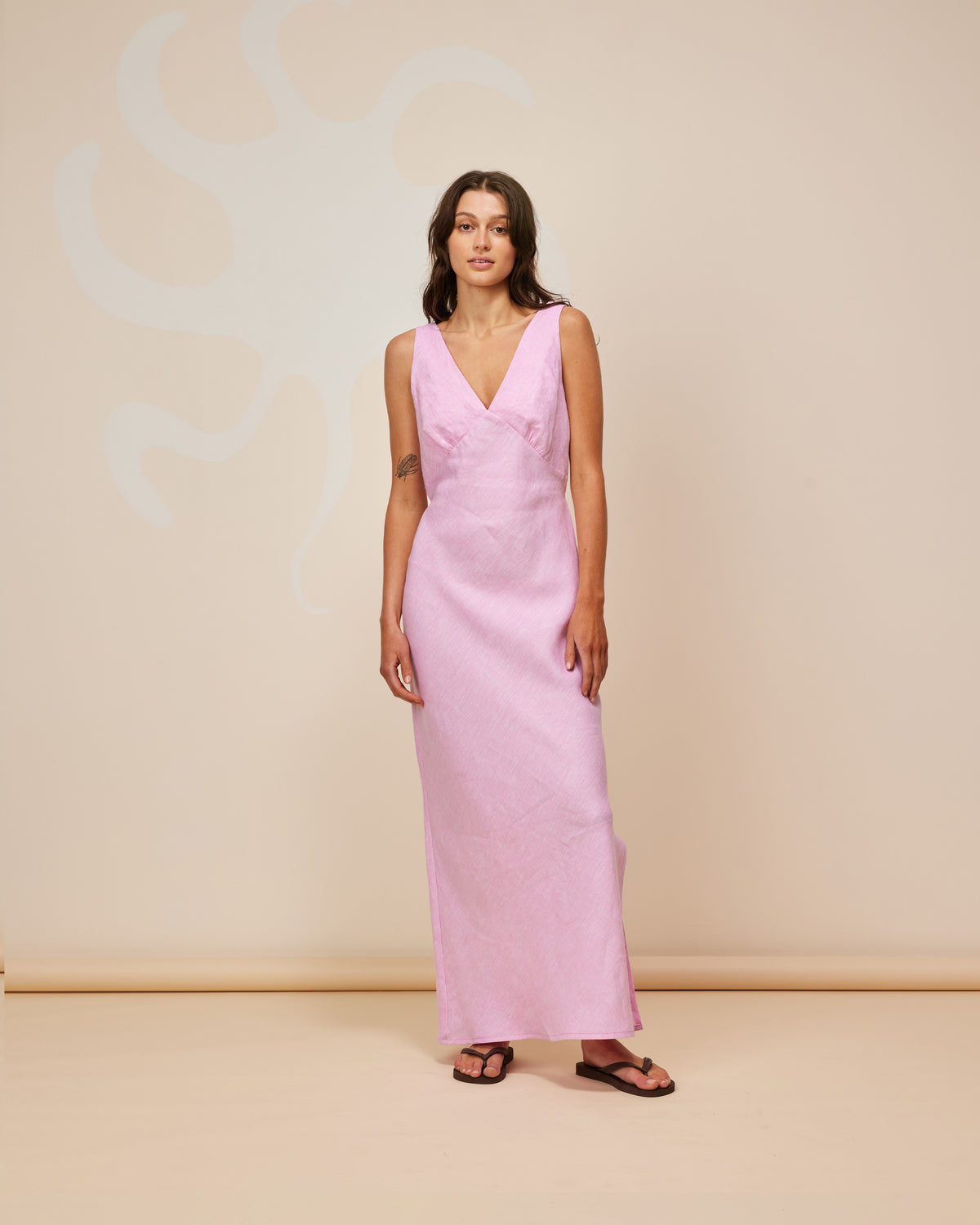 ESME LINEN SLIP DRESS PINK | RUBY ESME LINEN SLIP DRESS PINK | RUBY