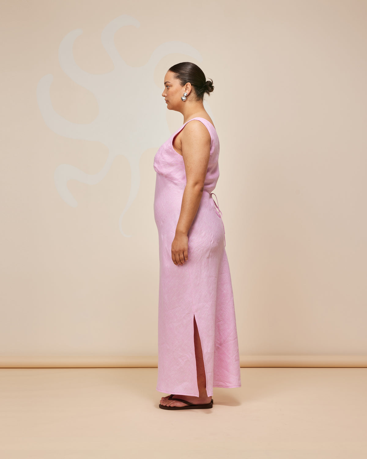 ESME LINEN SLIP DRESS PINK | RUBY ESME LINEN SLIP DRESS PINK | RUBY