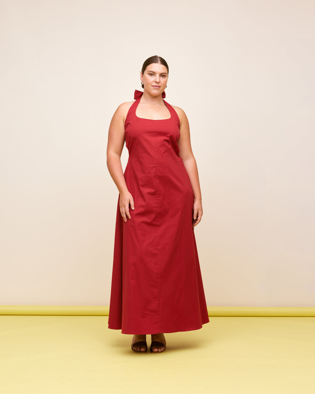 JULES HALTER MAXI DRESS SANGRIA | RUBY JULES HALTER MAXI DRESS SANGRIA | RUBY
