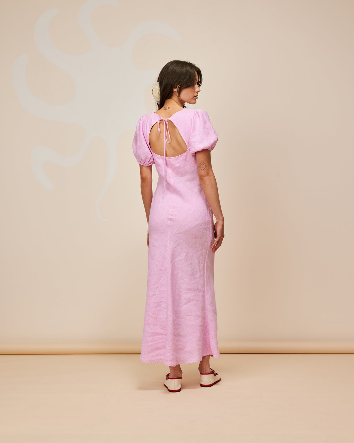 KOS LINEN DRESS PINK | RUBY KOS LINEN DRESS PINK | RUBY
